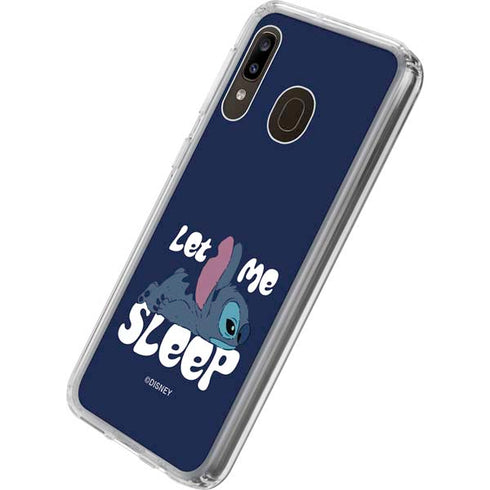 Disney Lilo and Stitch Let Me Sleep Galaxy A20 Clear Case
